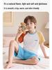 Kids' Summer Cotton Pajamas: Boys' Short Sleeve Lightweight Home Set for Tweens