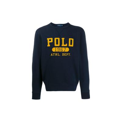 Polo Ss23 Logo Letter Number Print Crewneck Long Sleeve Sweatshirt Men Sweatshirt Navy-Blue 710766798-001