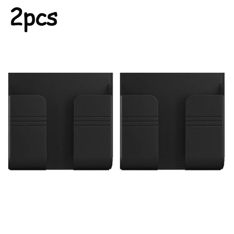 4/2/1pcs Wall Mounted Mobile Phone Holder Multifunction Holder Remote Control Storage Box Charger Hook Cable Charging Dock Stand