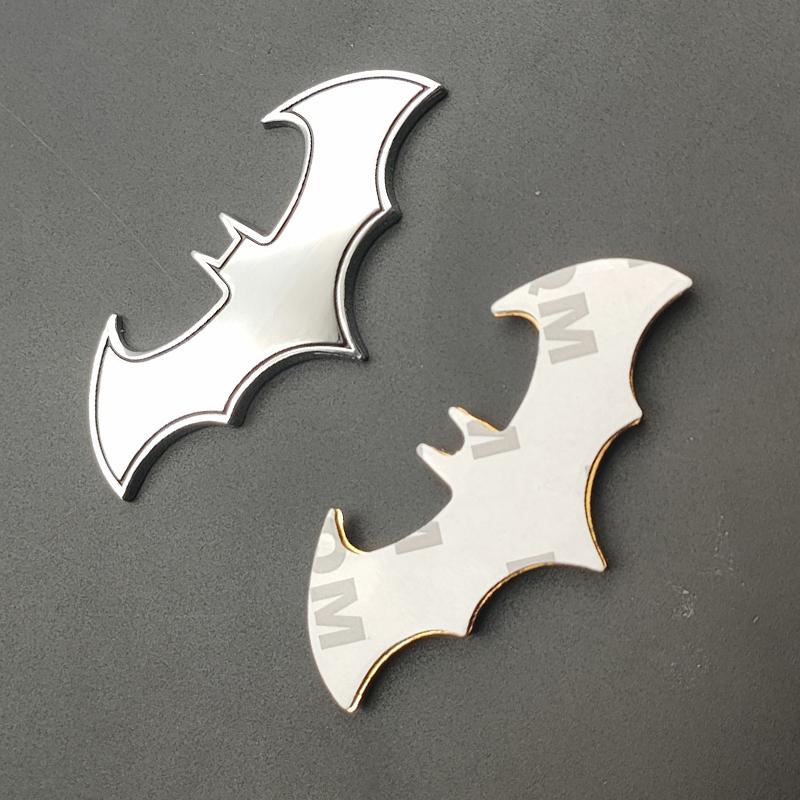 3d Metal Gold Chrome Black Bat Sticker Car Body Badge Fender Emblem Logo Decal Auto Car Stying Motorcycle Decoration Accessories