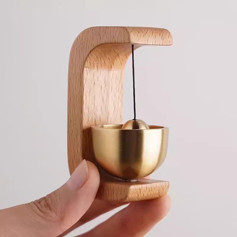 High-End Magnetic Wooden Entryway Wind Chime Doorbell & Feng Shui Ornament