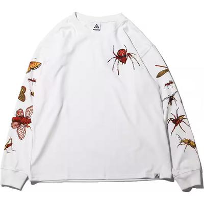 Nike Butterfly Spider Print Crew Neck Long Sleeve Sweatshirt Men Sweatshirt White DR7760-121