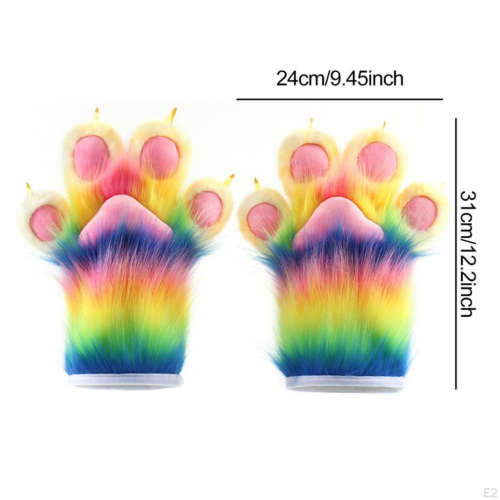Animal Paws Gloves Adorable Cosplay Costume Accessories for Fancy Dress