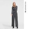 ELLASSAY 3D Tailored Cuffed High-Waist Trousers EWB353K00900