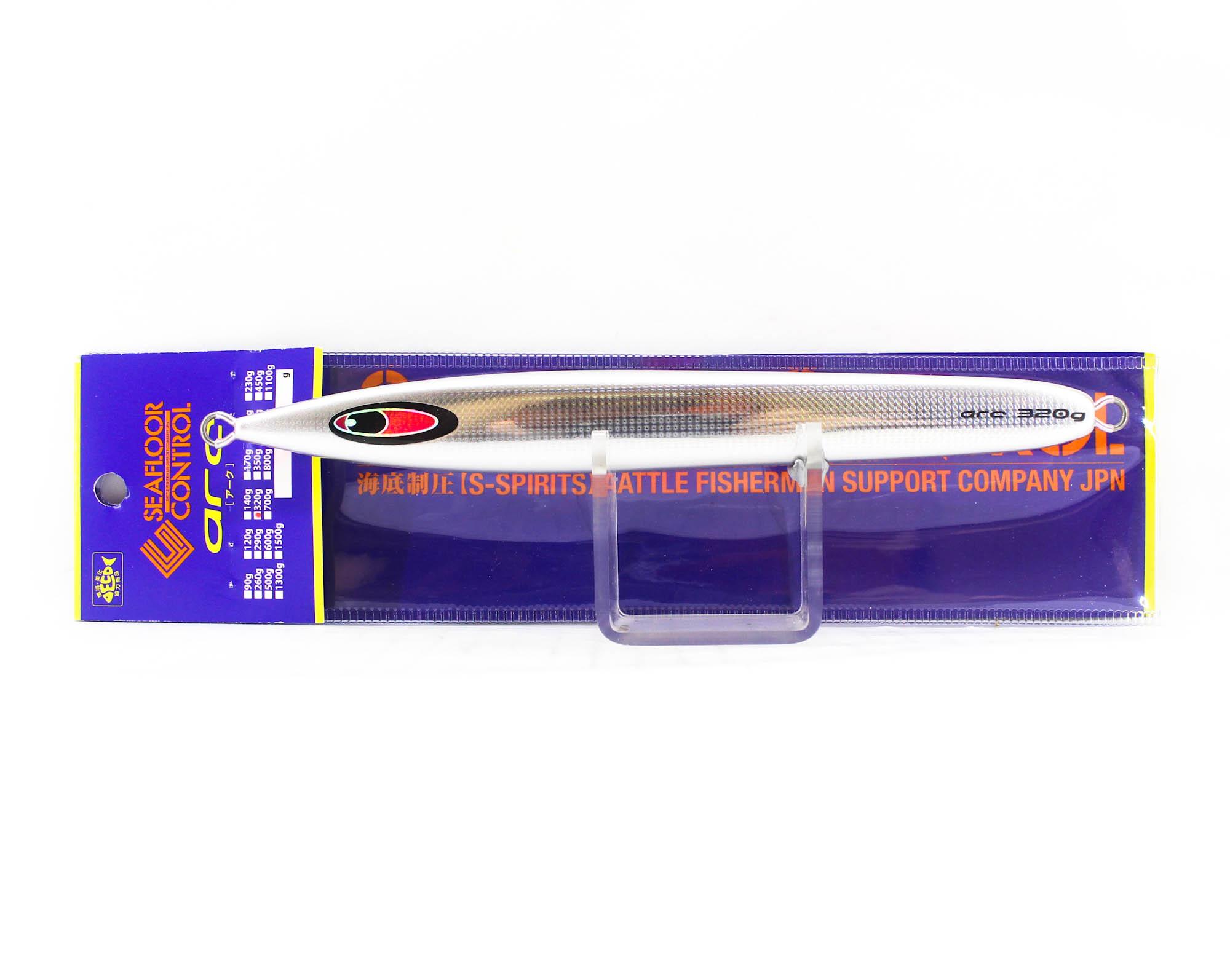 Seafloor Control Metal Jig Arc 320 grams Zebra Pink GR (0951)