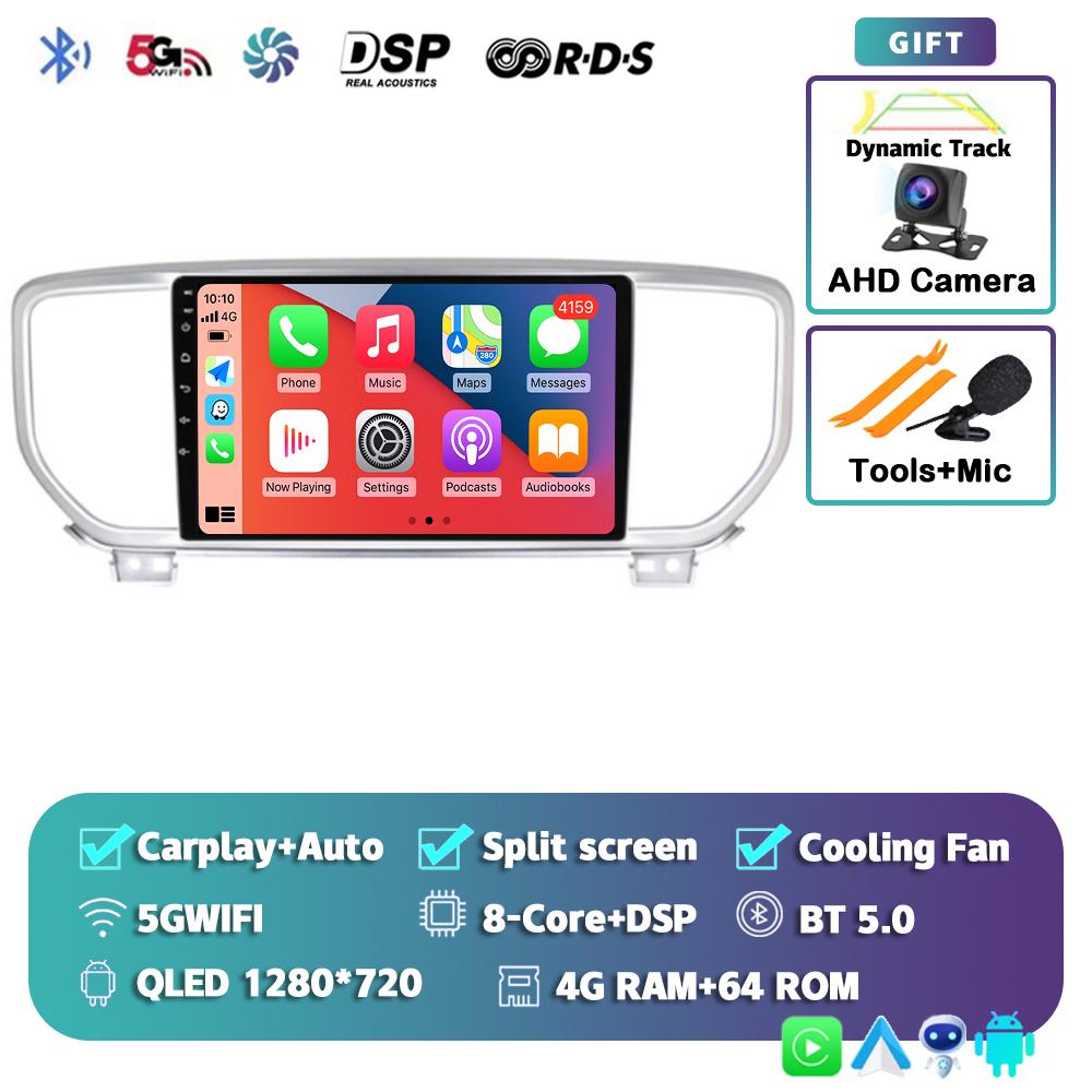 Android 14 Auto Carplay WIFI+4G Car Radio For KIA Sportage 4 KX5 2016 2017 2018 Navigation GPS Multimidia Video Player Stereo BT