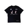 Li Ning T Shirts Men's Black Crew Neck Moderate Straight Fit ATSSA65-1