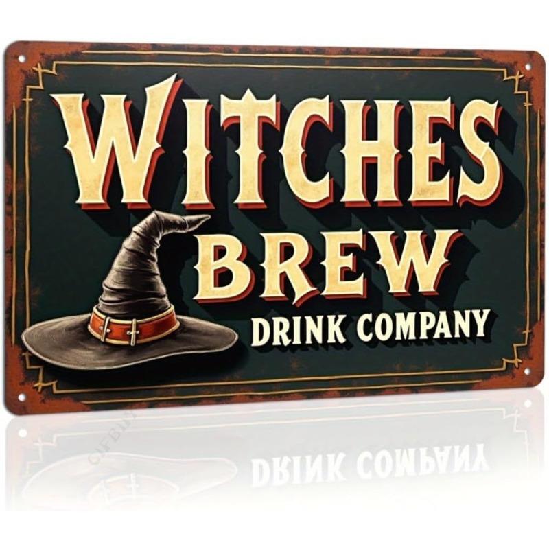 Halloween Metal Wall Sign Spooky Decor 20x30cm
