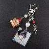 Handmade Anime Death Note L Lawliet Cake Beaded Keychain Bag Charms Aesthetic Handbag Pendant Key Ring Christmas Gift