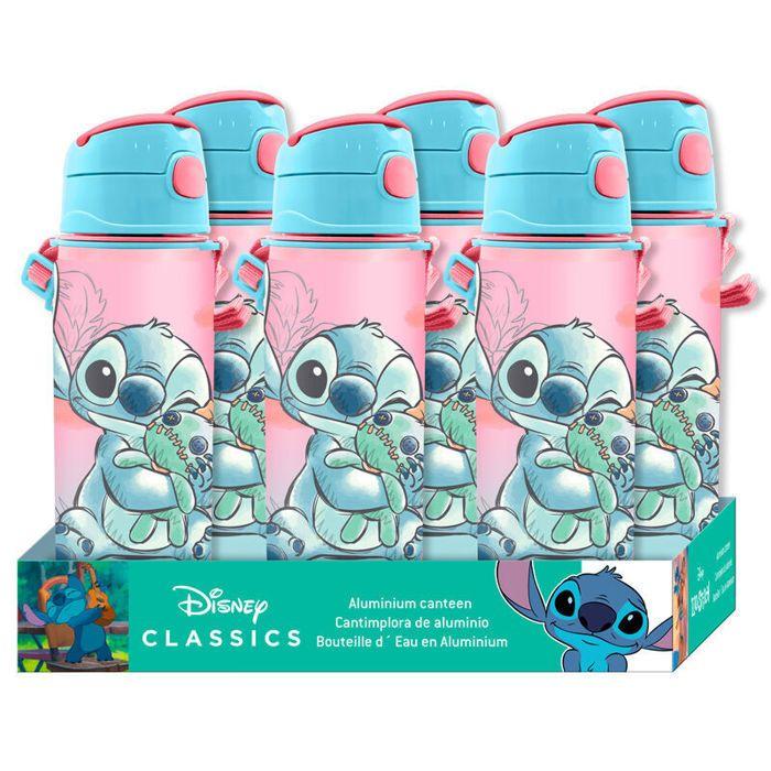 Gourde - kids licensing - disney stitch - aluminium - rose - mixte
