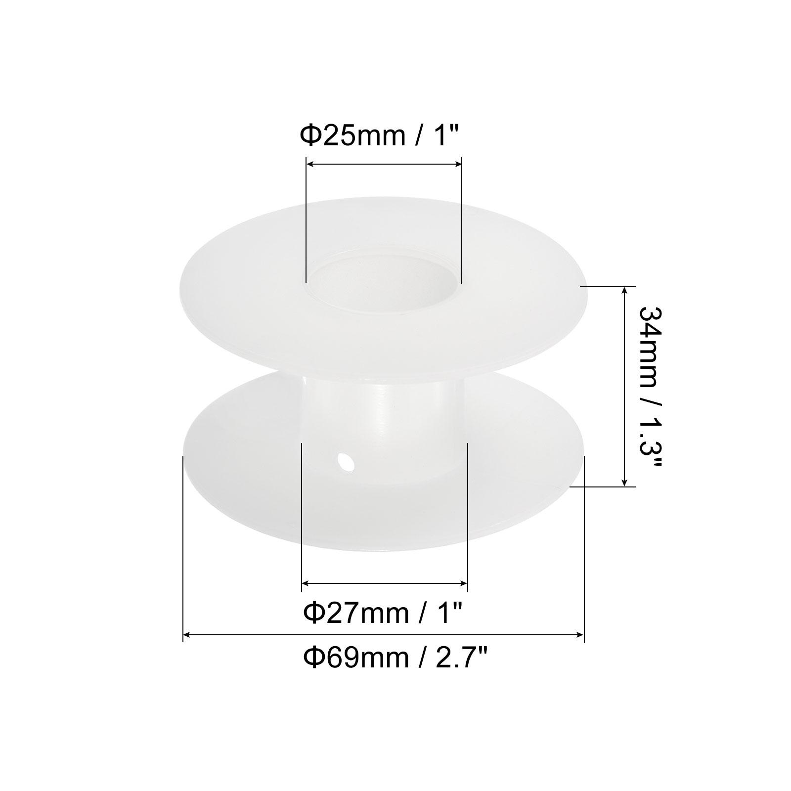

10/20/50 шт. Пластикові порожні котушки для ниток, котушки для плетіння дротом, стрічка-ланцюжок для шиття, вишивки, 2,2 дюйма до 3,5 дюйма