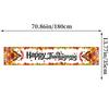 Thanksgiving Fall Harvest Kitchen Table Decorative Tablecloth, Maple Pumpkin Turkey Tablecloth