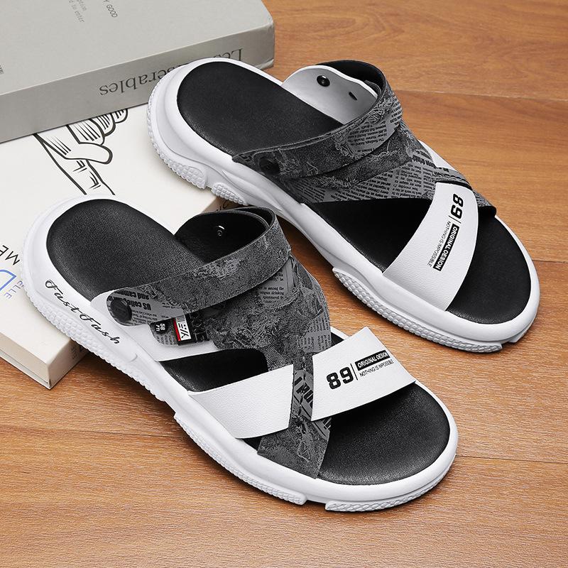 

Новые летние мужские сандалии два способа носки дышащие модный тренд универсальные повседневные пляжные туфли оптом от крупной фабрики 44