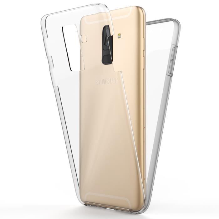 Coque intégrale - nalia - samsung galaxy a6 plus - protection 360° - verre trempé - minimaliste