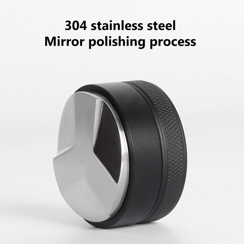 Stainless Steel Coffee Tamper 51mm/53mm/58mm Coffee Distributor Coffee Powder Hammer Silicone Mat Coffee Accessories