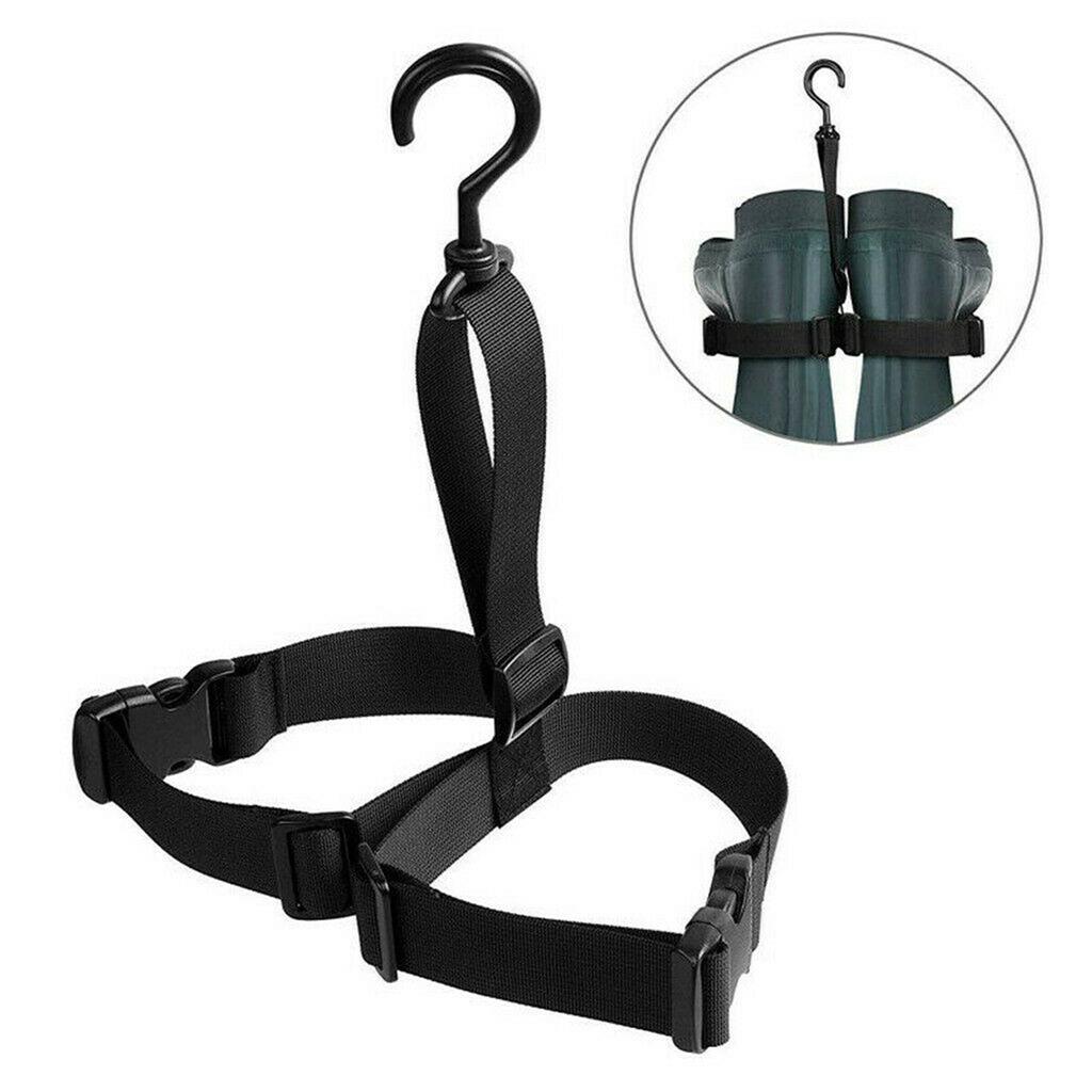 ABWR-3PC Shoes Hook Holder Hanging Fishing Wader Boot Shoes Hanger Strap Belt For Drying Wader Rack Storage