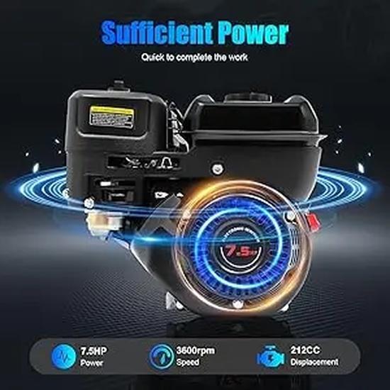 7.5HP 212CC 4-Stroke Engine 3600rpm for Go-Kart, Water Pump, Machinery