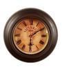Vintage Brown Wood & MDF Wall Clock,
