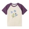 Xiaoyinman Girls' Color-Blocked Printed T-shirt