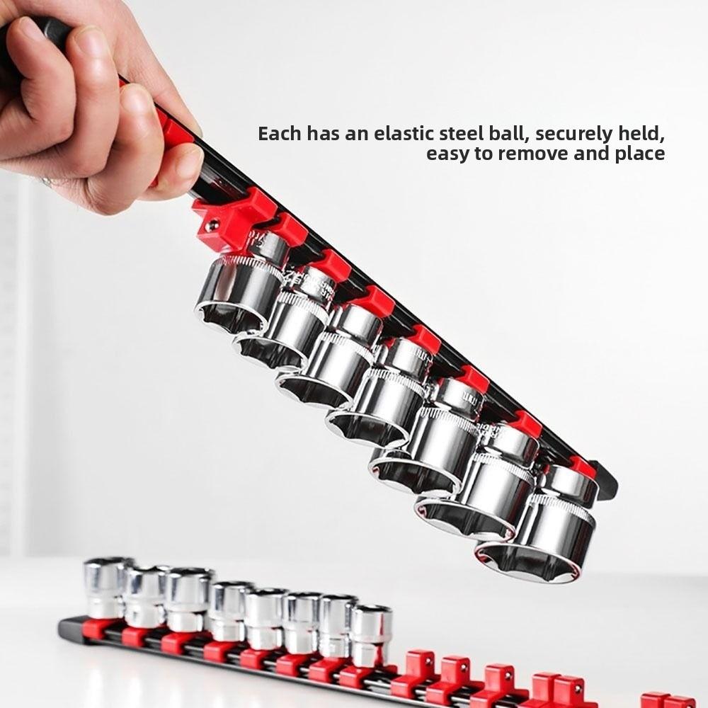 1/4in 3/8in 1/2in Sleeve Organizer Tray Plastic Socket Holder New Socket Rail  Hand Tools