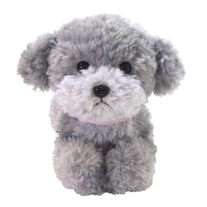 Knee Puppy Toy Poodle Gray Plush Toy Small P-4152
