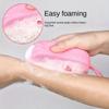 1pc Bear-shaped Silicone Bath Brush, Silicone Body Exfoliator, Shower Scrubbing Sponge, Double-sided Massage Brush