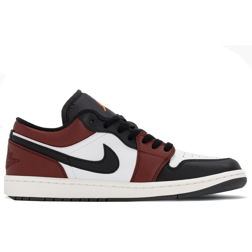 Jordan Air Jordan 1 Good Things Will Happen Low top Vintage Basketball Shoes Men's Black Red White 553558-044(TeamA-)