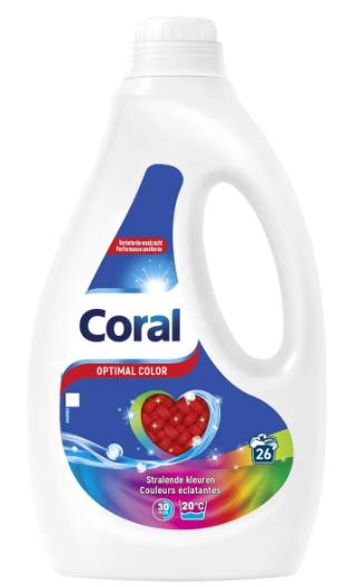 SuperMerchantEU Koraal Optimale Kleur Wasmiddel 26 Wasbeurten