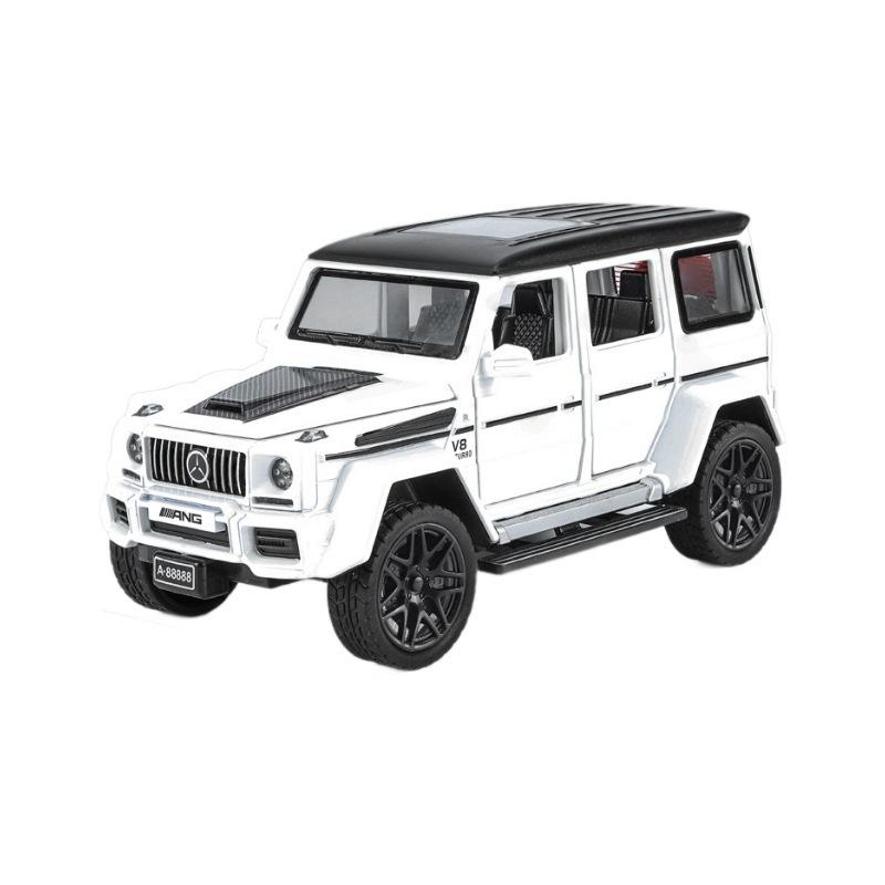 1/32 Alloy Benz G63 Model Car, Simulated Sound and Light, Strong Return Force, Simulated Large Skylight, Christmas/birthday Gift
