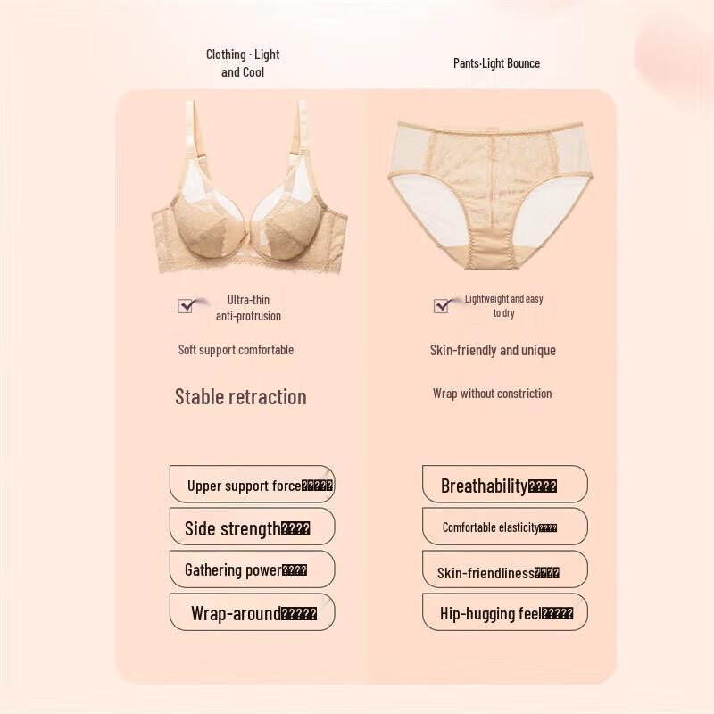 Audifen XB3314 Minimizer Lace Bra Set