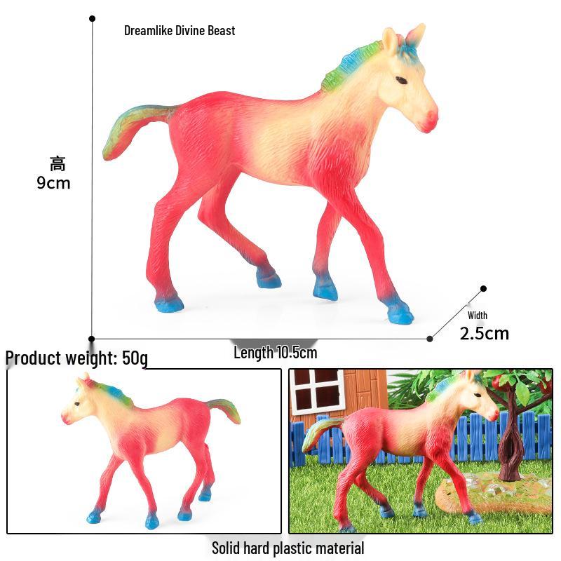 European Mythical Pegasus Unicorn Toy Model: Elf, Mythical Creature, Magic Beast 