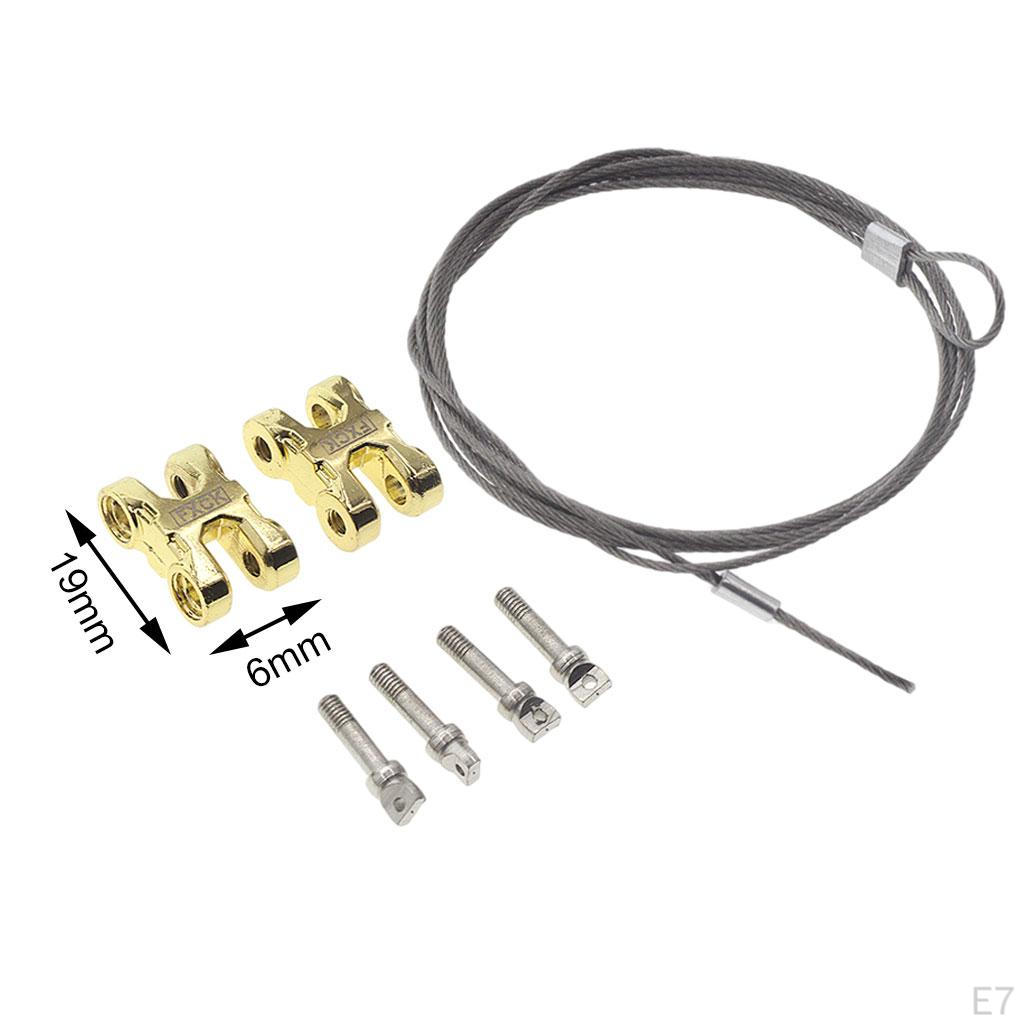 Simulation Trailer Hook Chain Tow Set Metal :10 RC Car Upgrade Part