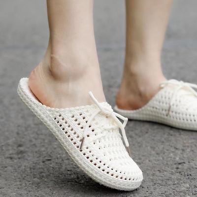 Summer Women's Cool Slippers, with Ultra Light Toe Caps and Slip Resistant Outer Wear, Comfortable Beach Shoes, Perforated Shoes, Sweet Slippers