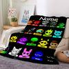 Customiz Name Personality Sprunki Themed Blanket Soft &Warm Sofa Office Bed Travel Lunch Break Blanket, Gift Suitable All Seasons