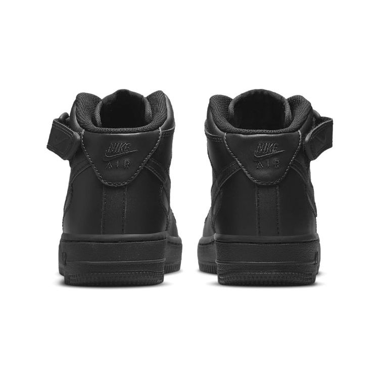 Nike Air Force 1 Mid LE GS Triple Black Kids Sneakers DH2933-001
