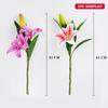 41cm Artificial Flowers Silk Lily Bouquet DIY Creative Bouquet As Gift for Friends Teach & Fresh Living Room Decoration