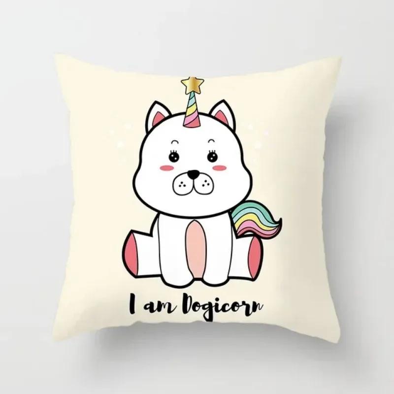 Mandala Tropical Flamingo Pattern Decorative Pillows Unicorn Pillowcase Polyester Pillowcase Home Hotel Decoration Pillowcase .