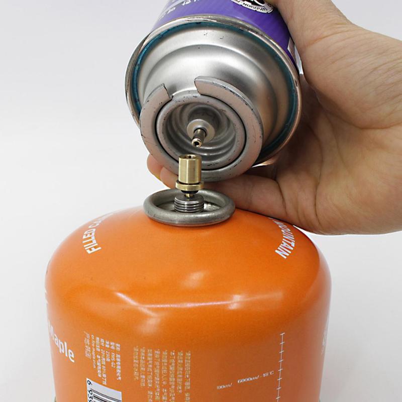 Gas Burner Adapter Outdoor Camping Gas Refill Adapter Cylinder Gas Tank Gas Burner Accessories Hiking Inflate Butane Canister
