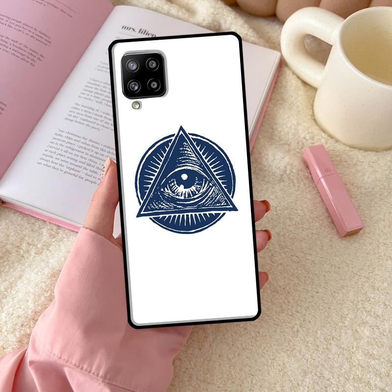 Illuminati Eye Occult Pyramid For Samsung Galaxy A54 A34 A14 A52 A32 A12 A13 A33 A53 A15 A16 A26 A36 A56 A06 A35 A55 Case