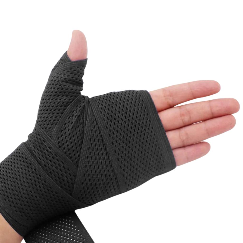 StormCloud Boxing/MMA Hand Wraps HW MESH Black 2.5m