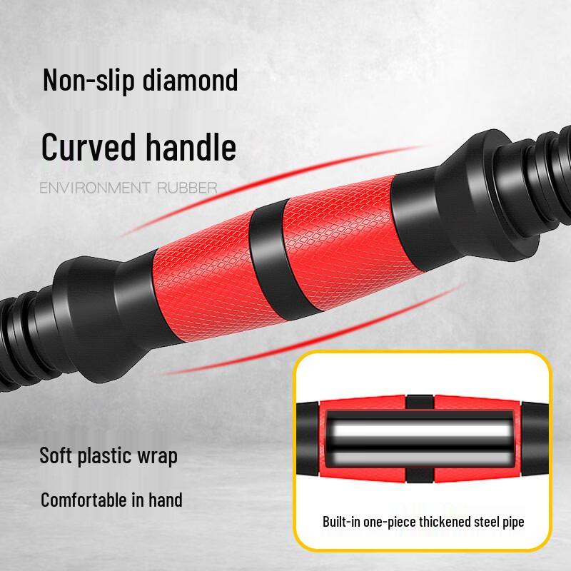 Luoweini Adjustable Coated Dumbbell & Barbell Set