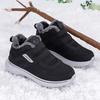 Winter Warm Sneakers Plush Lined Adjustable Diabetic Ortic Shoes For Elderly Walking Shoes Orthopedics Swollen Wide Fat Foot