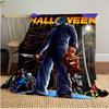 Couverture Affiche de Film d'Horreur Halloween Parfaite Toutes Saisons Douce Confortable Canapé Bureau Sieste Voyage Cadeau Festif