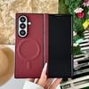 Lichee Pattern Leather Magnetic Case for Samsung Galaxy Z Fold 8 7 6 5 4 ZFold8 Ultra for Magsafe Shockproof Protection Cover