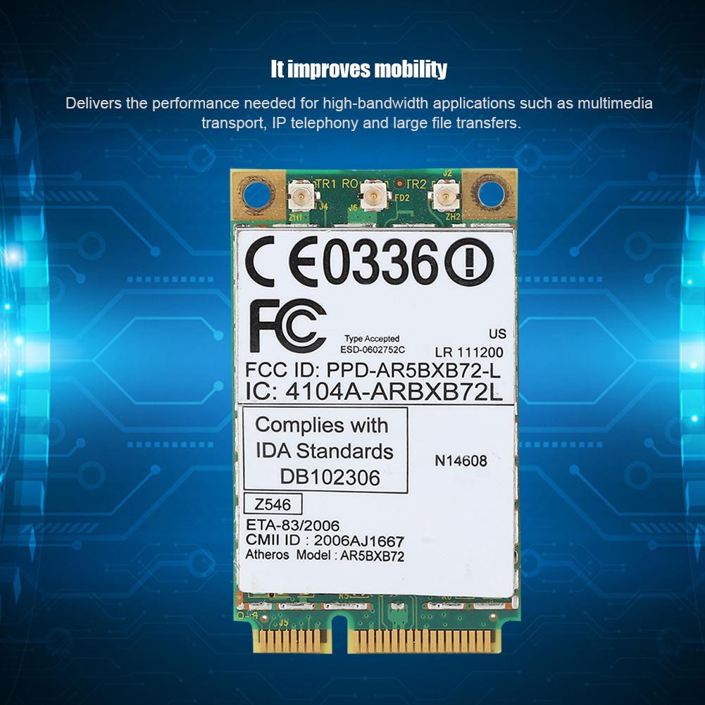 AR5BXB72 300M  MiNi PCI E Dual Band Network Card  for Lenovo IBM T60 T61 42T0825