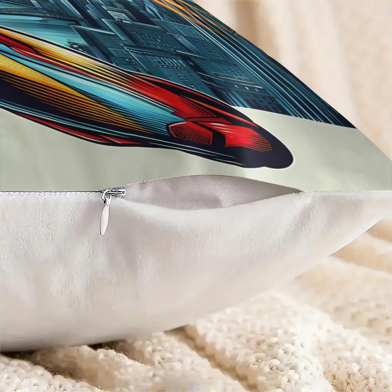 Iron Man Throw Pillow With Insert Superhero Soft Polyester Cushion For Sofa Couch Bed Kids Room Accent Pillow Marvel Fans Gift