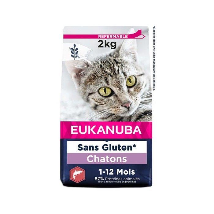 Eukanuba Croquettes Chaton - Sans céréales Saumon 2 kg