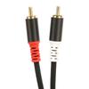 Gold Plated Stereo 3.5mm to 2RCA Cable Flexible Bidirectional Sound Y Splitter Cord  For Phone