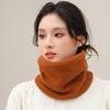 Einfarbiger Dicker Ring-Schal Mode Winter Warm Gestrickt Damen Herren Outdoor Vollmasken Schals Schal Halstuch