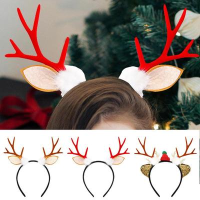 Christmas Antler Headband Christmas Headbands For Women Holiday Party Accessory Party Cosplay Headband For Christmas Holiday